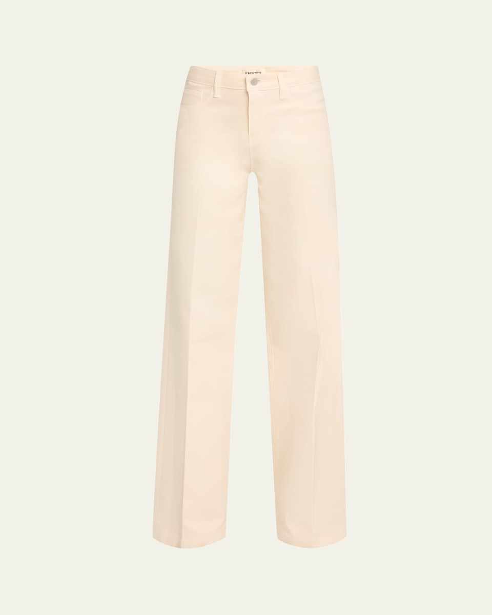 Clayton Coated Wide-Leg Jeans